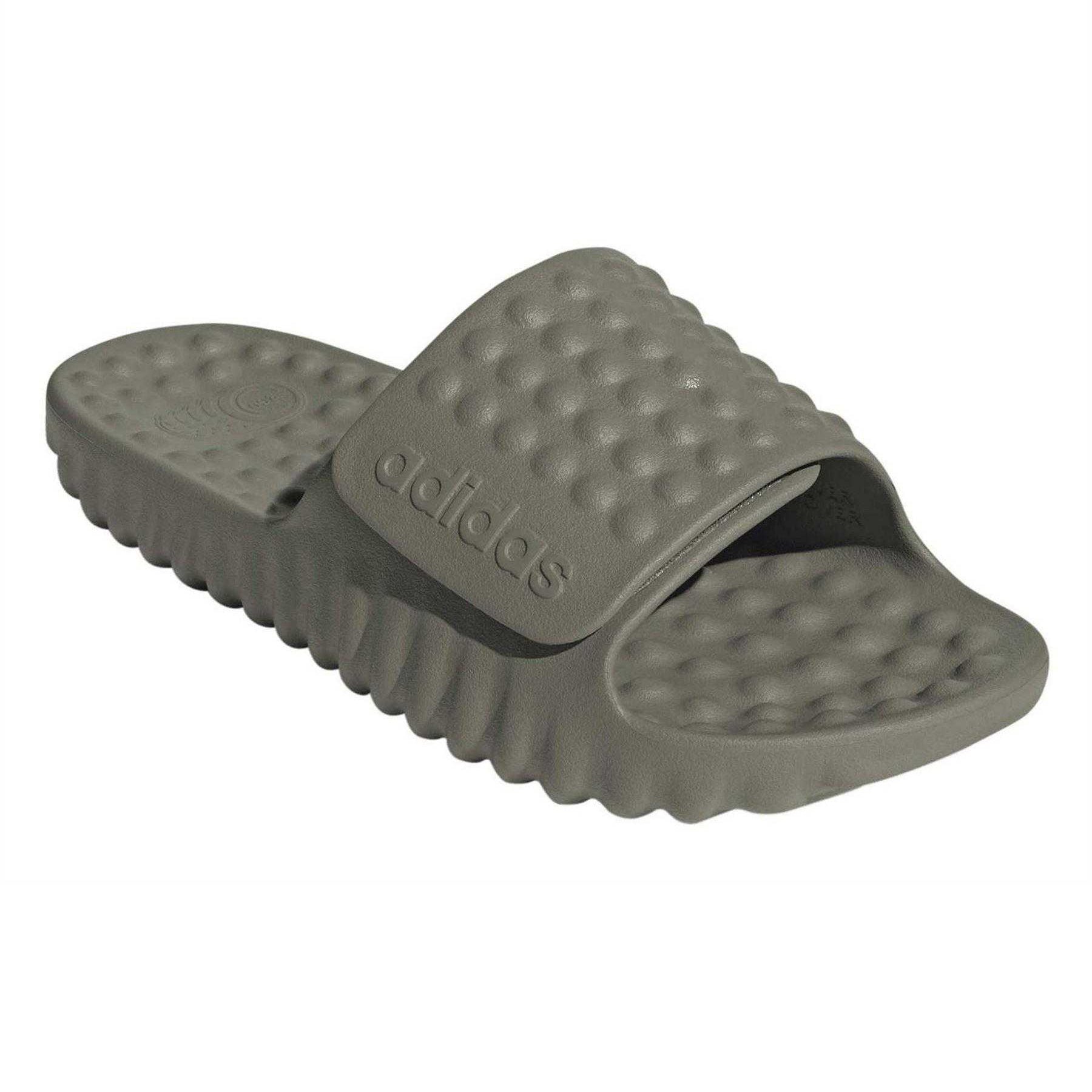 Clay - Pack Shot - Adidas Womens-Ladies Adissage Adjustable Strap Flat Slides