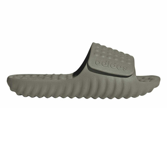 Clay - Front - Adidas Womens-Ladies Adissage Adjustable Strap Flat Slides