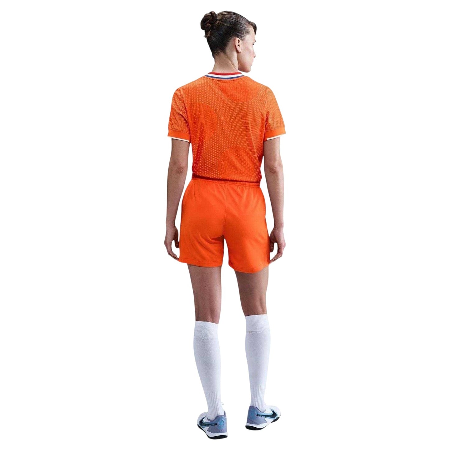 Orange-White - Close up - Nike Womens-Ladies Netherlands FC Home Shorts