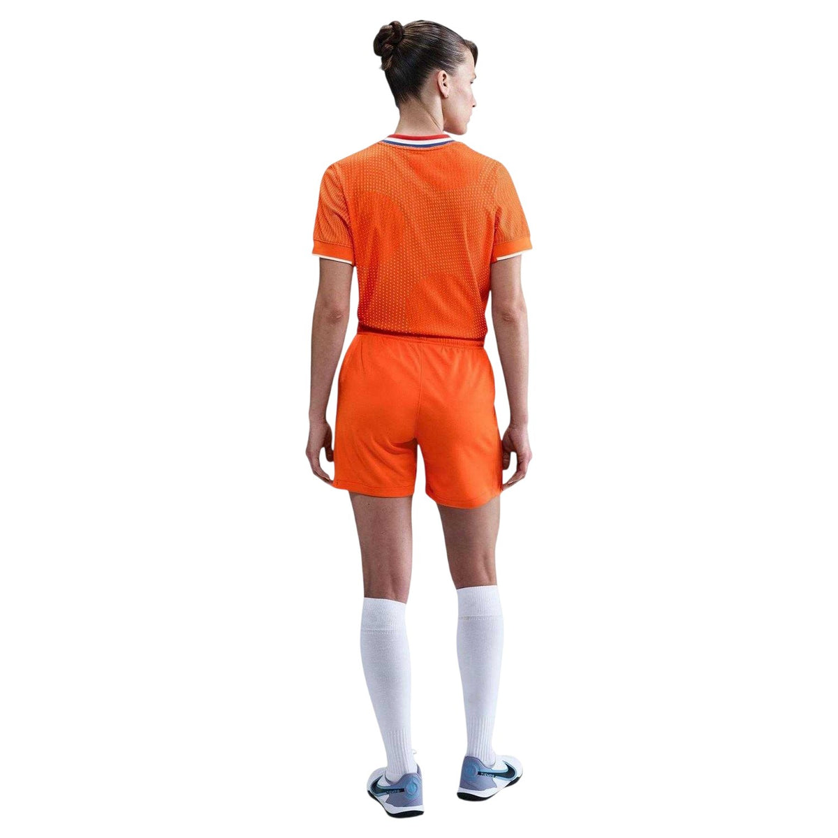 Orange-White - Close up - Nike Womens-Ladies Netherlands FC Home Shorts