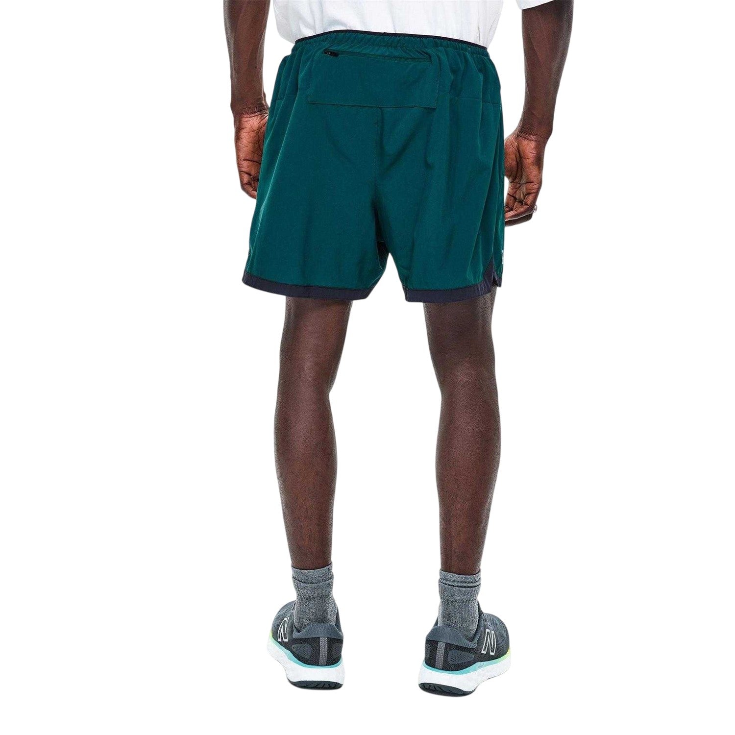 Green - Pack Shot - New Balance Mens London Edition Running Shorts