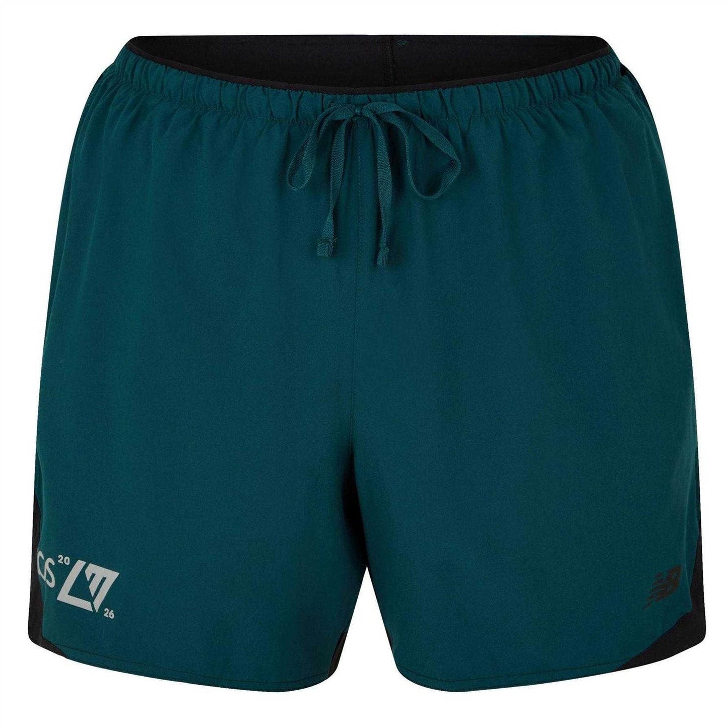 Green - Front - New Balance Mens London Edition Running Shorts
