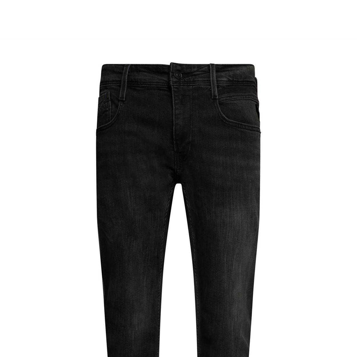 Black - Lifestyle - Replay Mens Anbass Washed Slim Jeans