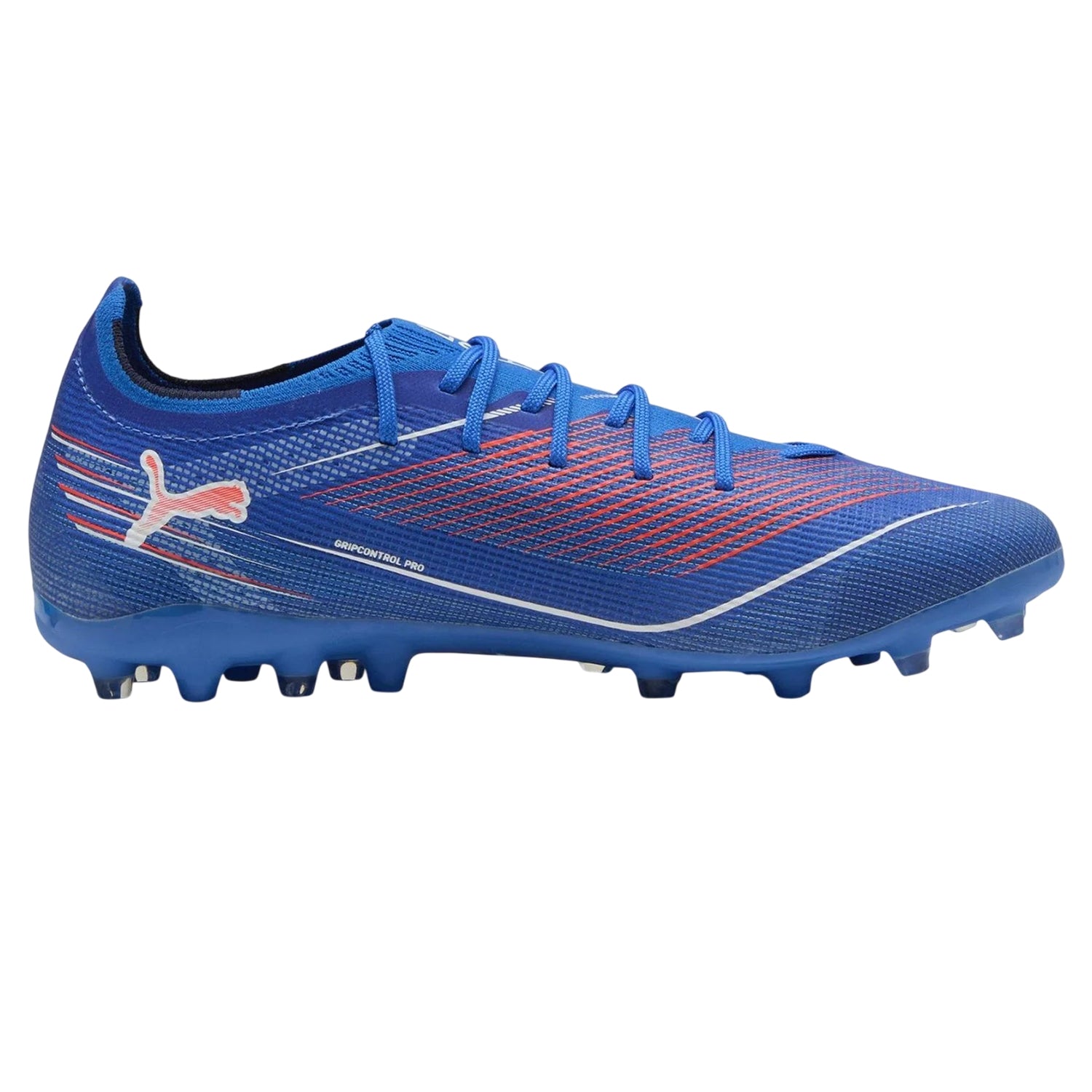 Blue-Purple - Front - Puma Mens Ultra 6 Pro Firm Ground Football Boots