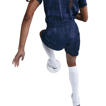 Blue - Back - Nike Womens-Ladies 2025 French Football Federation Home Shorts