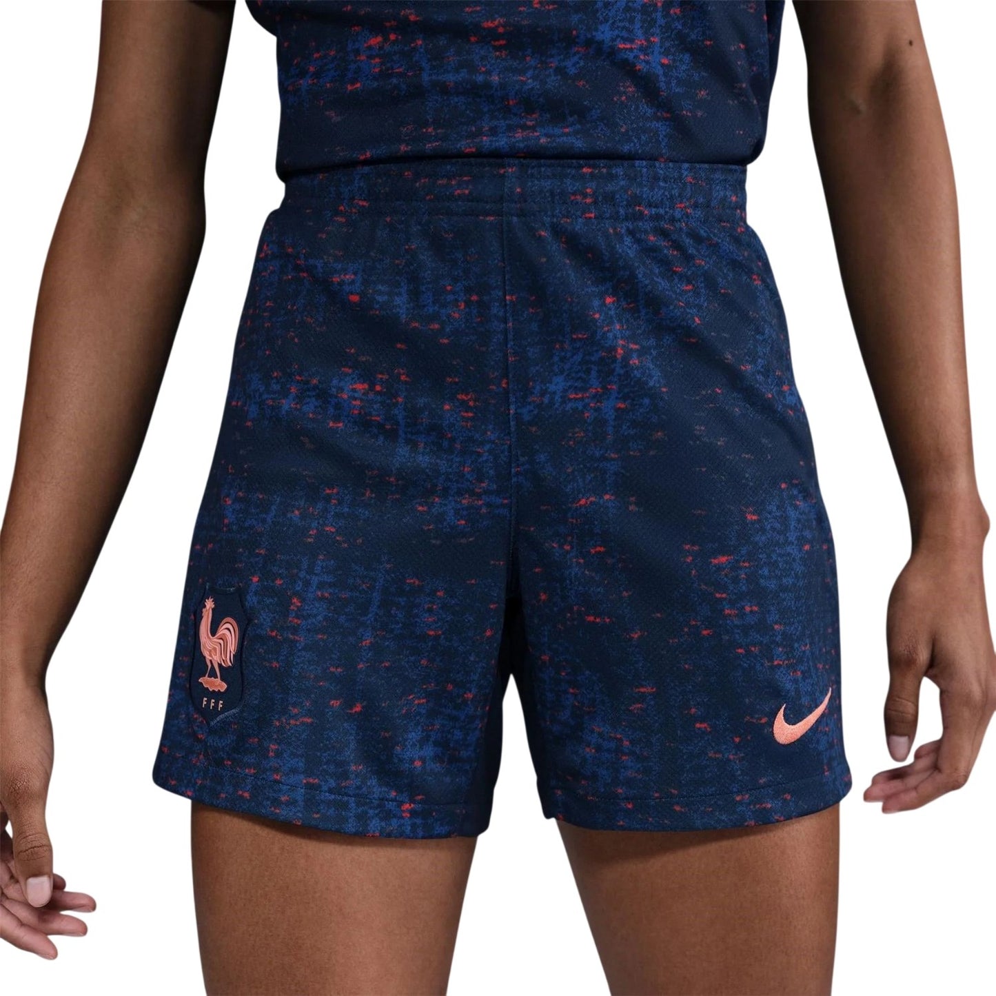 Blue - Front - Nike Womens-Ladies 2025 French Football Federation Home Shorts