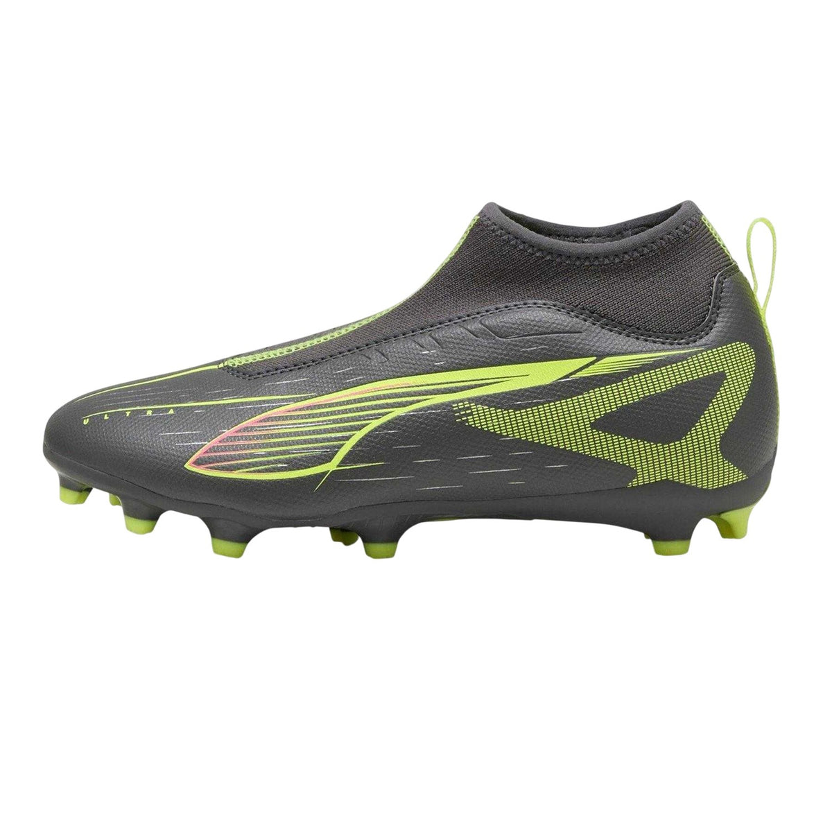 Silver - Side - Puma Childrens-Kids Ultra 5 Match+ Firm Ground Football Boots