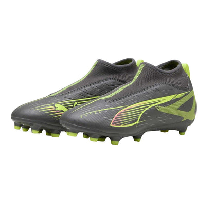 Silver - Pack Shot - Puma Childrens-Kids Ultra 5 Match+ Firm Ground Football Boots