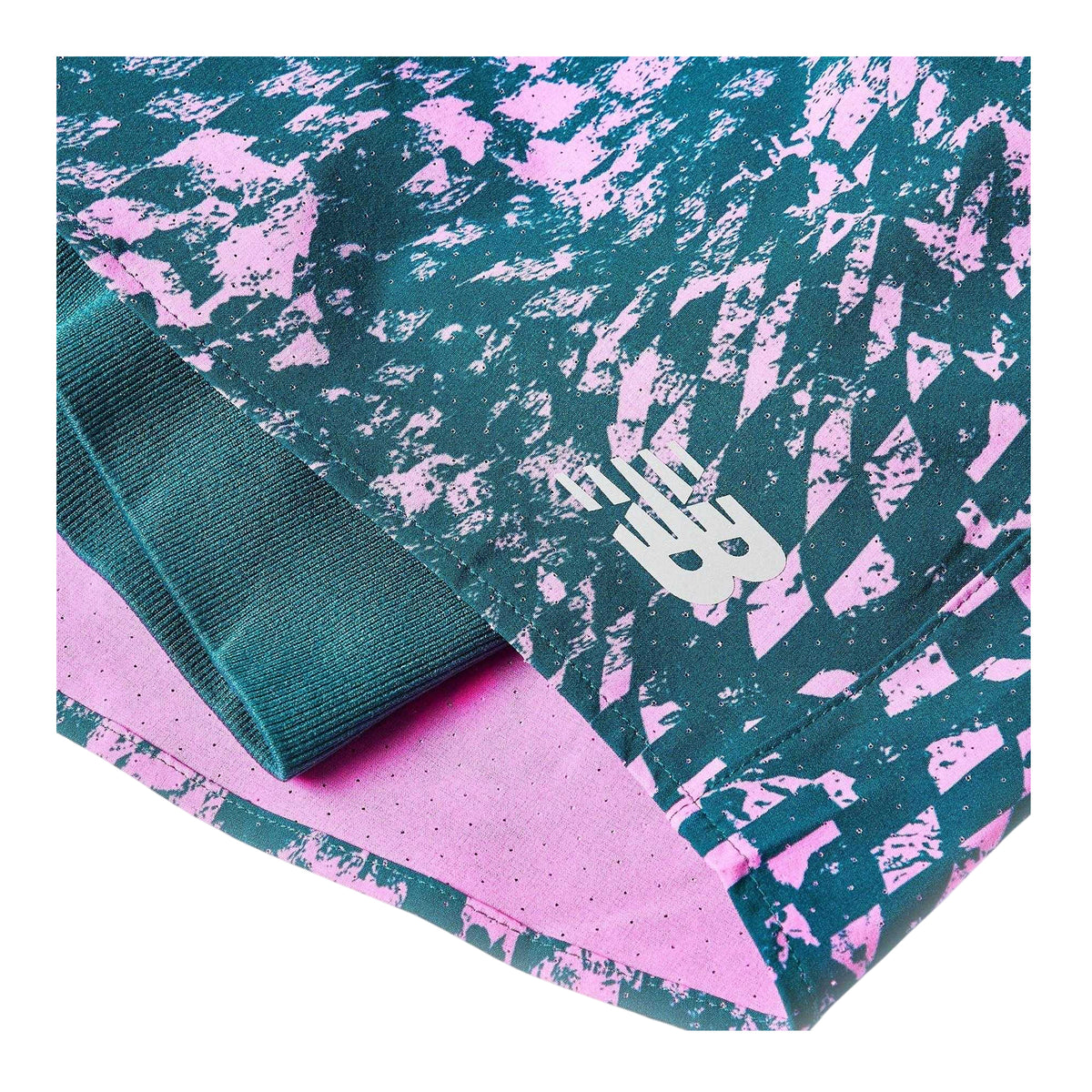Pink - Side - New Balance Womens-Ladies London Edition 2 in 1 Running Shorts