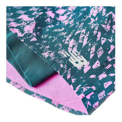 Pink - Side - New Balance Womens-Ladies London Edition 2 in 1 Running Shorts