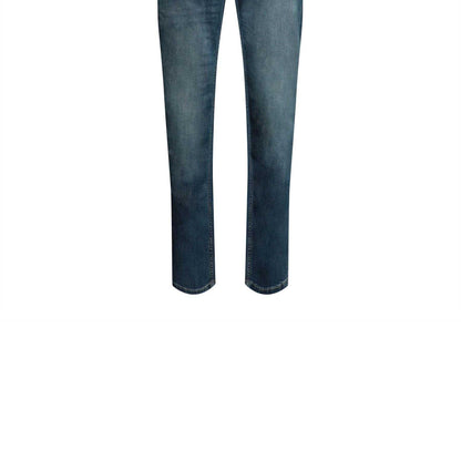 Medium Blue - Side - Replay Mens Grover Straight Leg Jeans