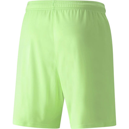 Lime-Black - Back - Puma Mens TeamLIGA Side Stripe Football Shorts