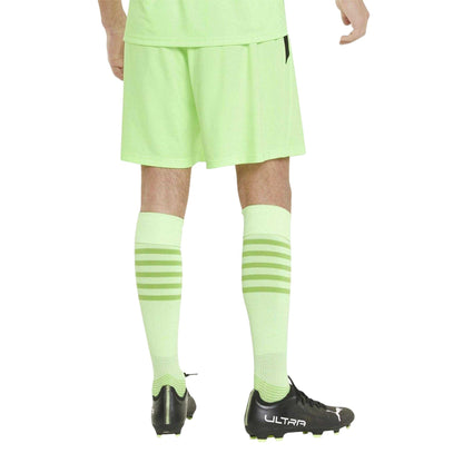 Lime-Black - Lifestyle - Puma Mens TeamLIGA Side Stripe Football Shorts