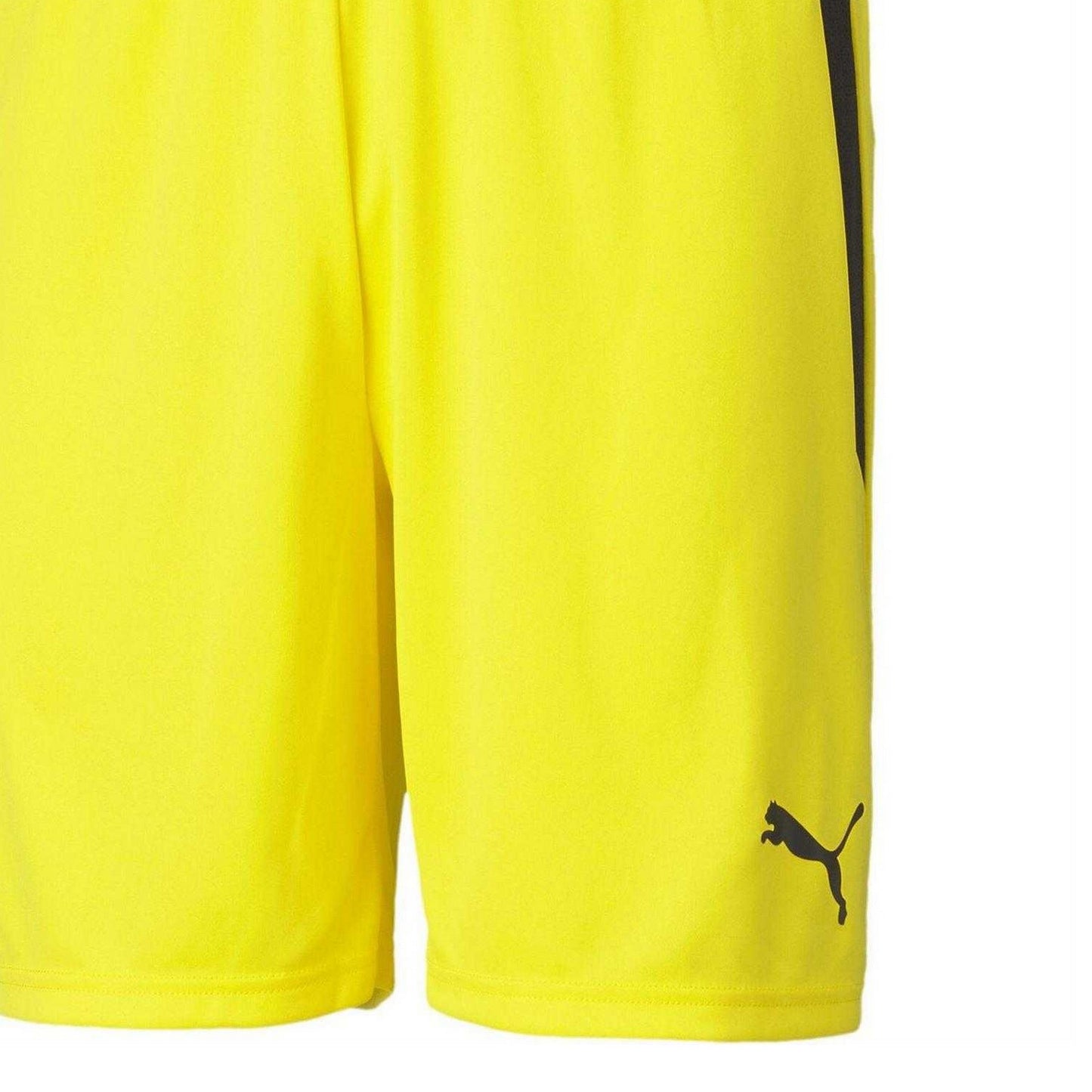 Yellow-Black - Side - Puma Mens TeamLIGA Side Stripe Football Shorts