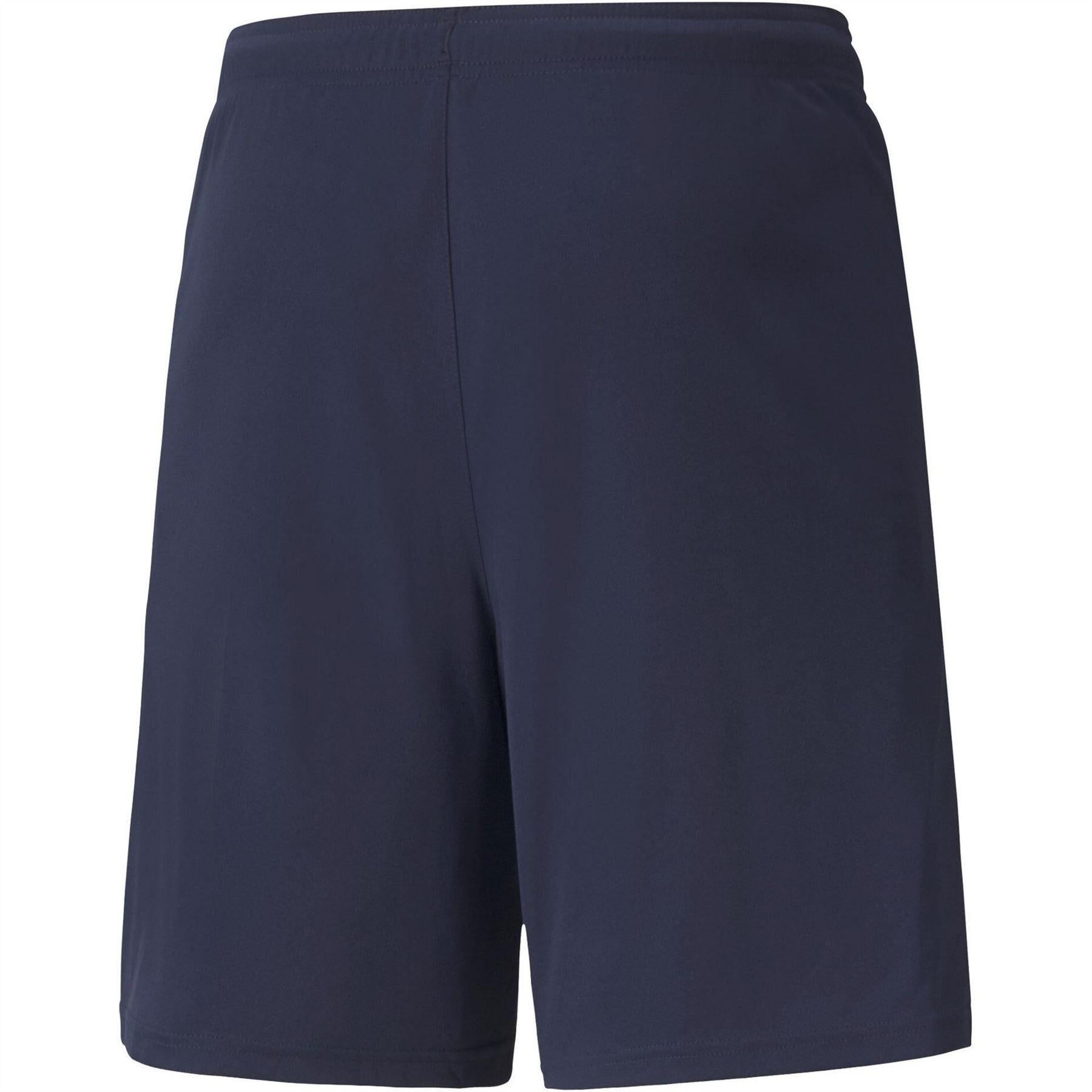 Peacoat Blue-White - Back - Puma Mens TeamLIGA Side Stripe Football Shorts