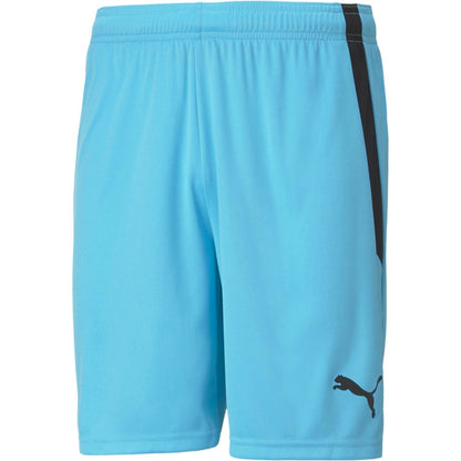 Blue-Black - Front - Puma Mens TeamLIGA Side Stripe Football Shorts