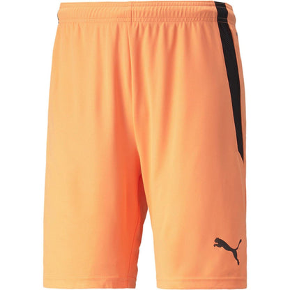 Neon Yellow-Black - Front - Puma Mens TeamLIGA Side Stripe Football Shorts