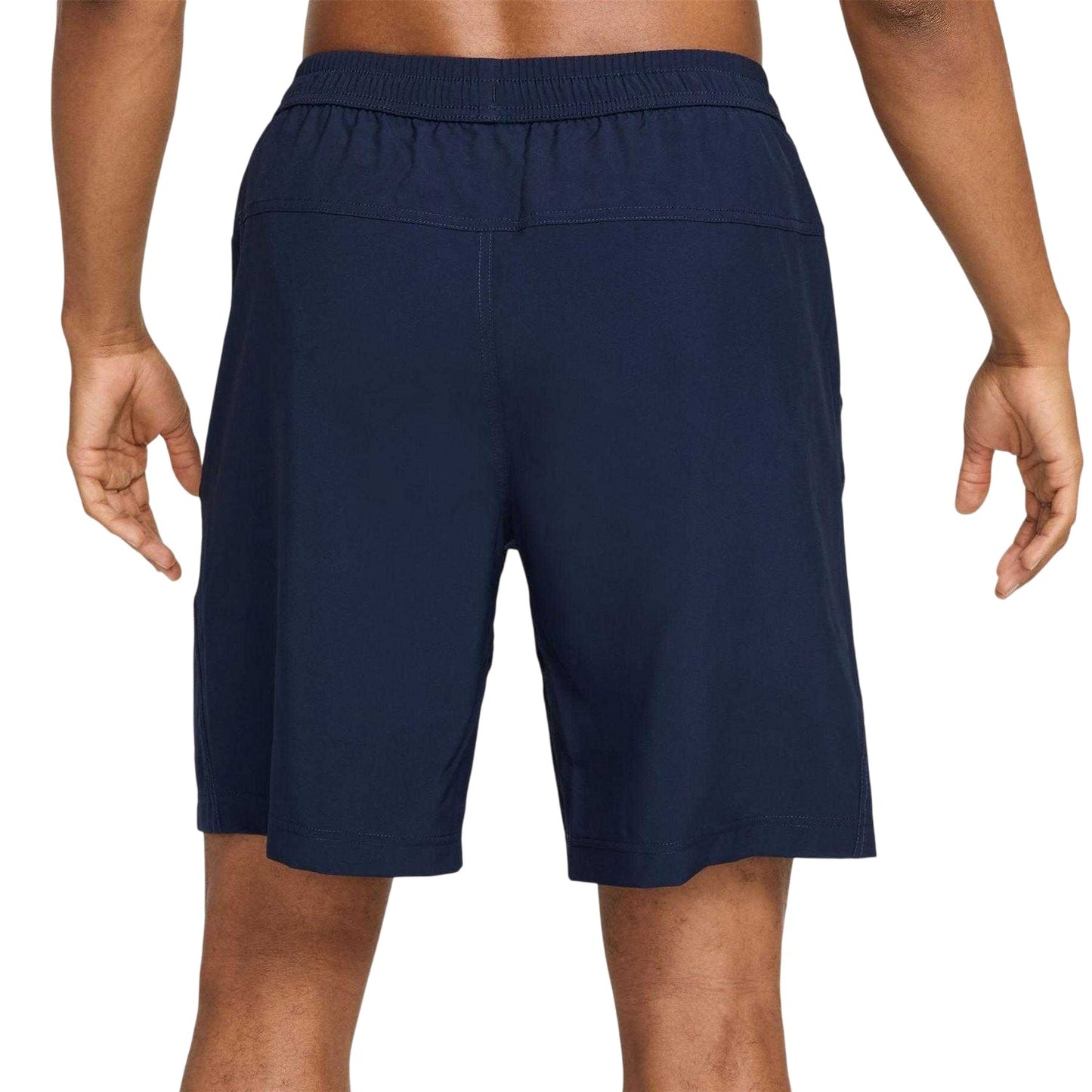 Obsidian Blue-Black - Back - Nike Mens Form Dri-FIT Plain Athletic Shorts