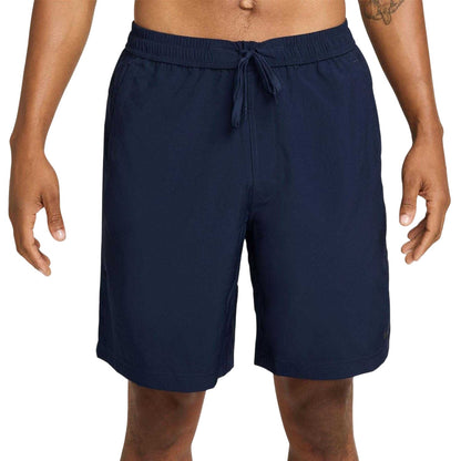 Obsidian Blue-Black - Front - Nike Mens Form Dri-FIT Plain Athletic Shorts