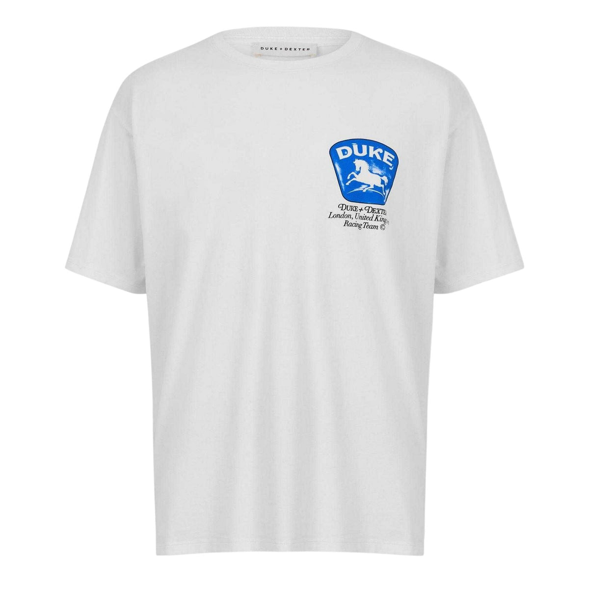 Vintage White - Front - Duke Mens Back Print Oversized T-Shirt