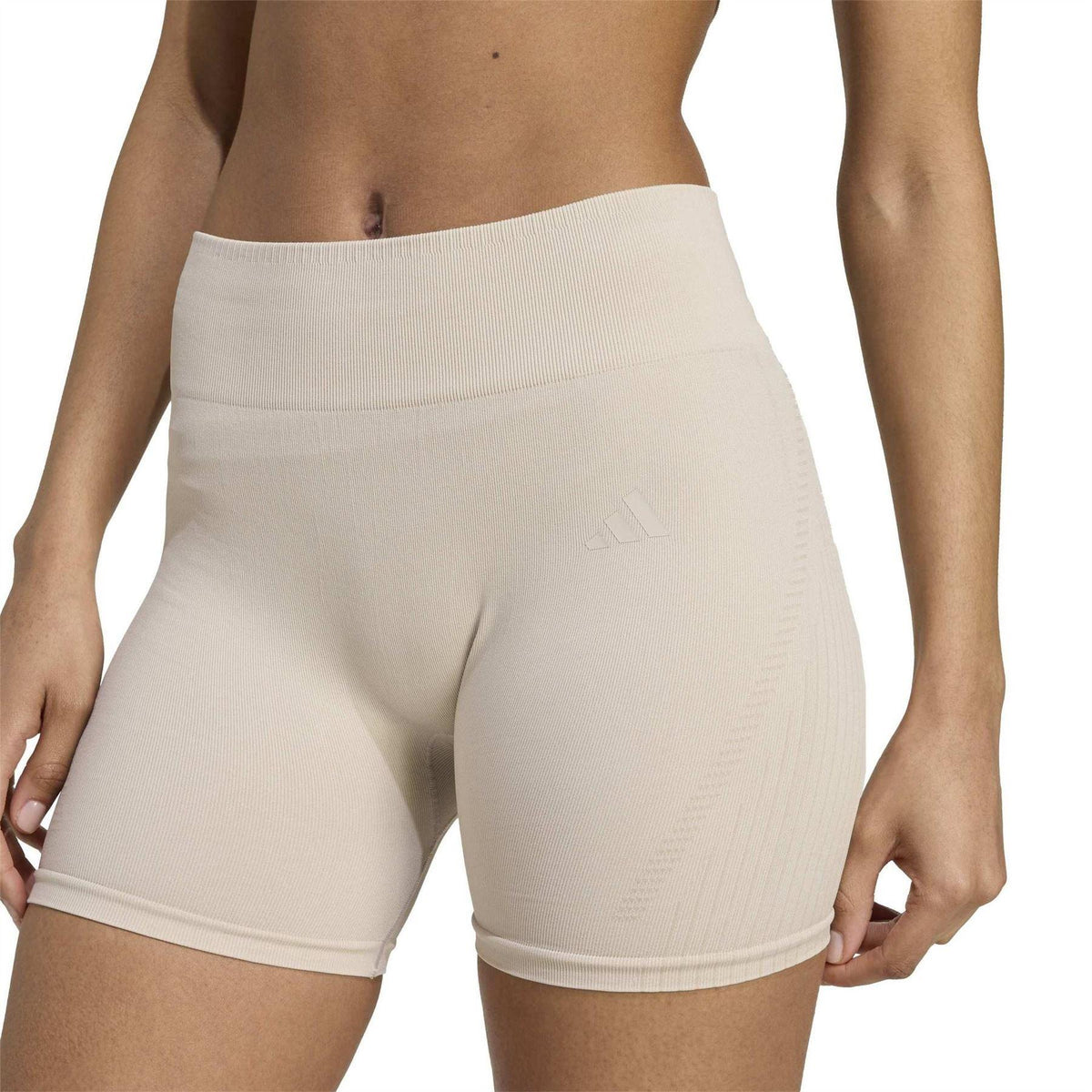 Wonder Alumina - Side - Adidas Womens-Ladies Knitted Training Shorts