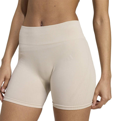 Wonder Alumina - Side - Adidas Womens-Ladies Knitted Training Shorts