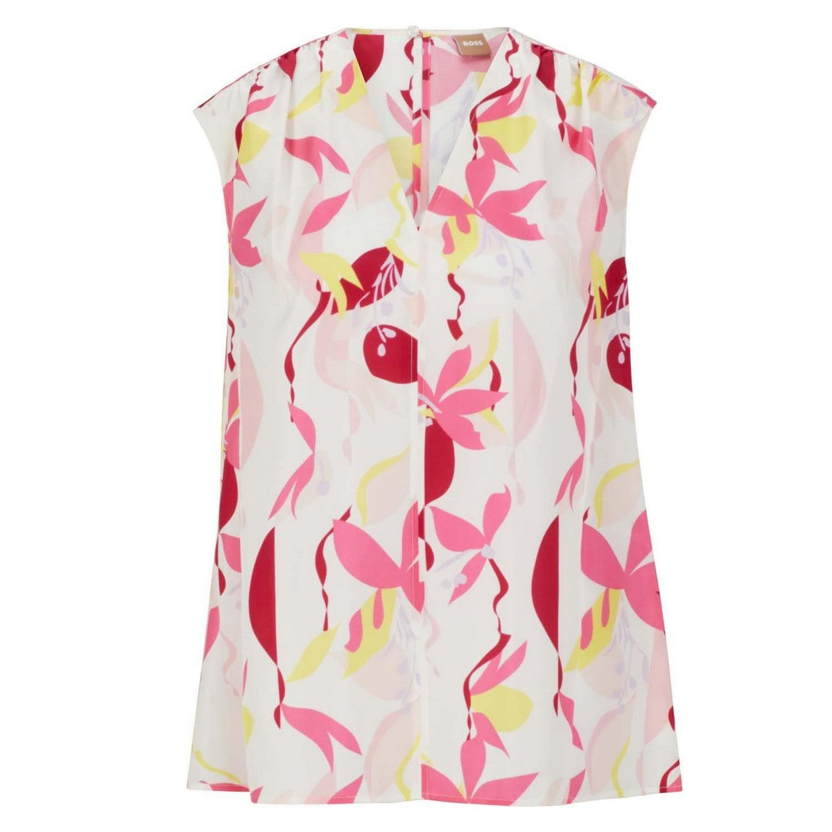 Multicoloured - Front - Boss Womens-Ladies Iore Floral Silk Top