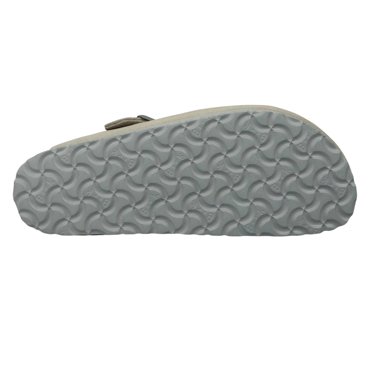 Stone - Back - Birkenstock Womens-Ladies Boston Suede Clogs