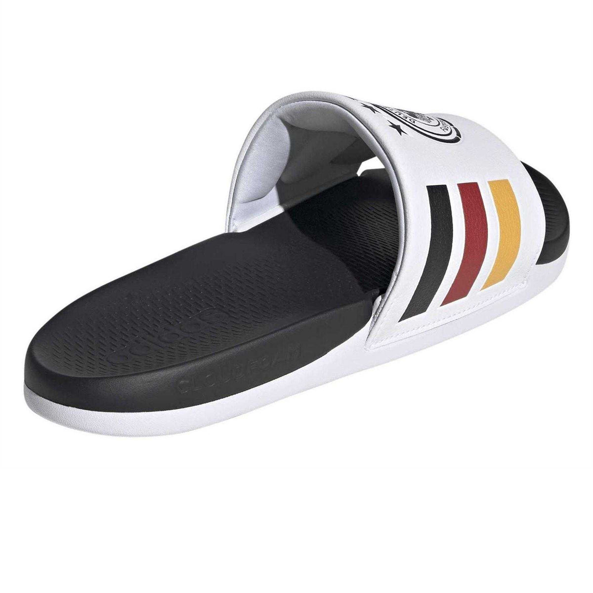 White-Black-Gold - Back - Adidas Mens Germany DFB Sliders