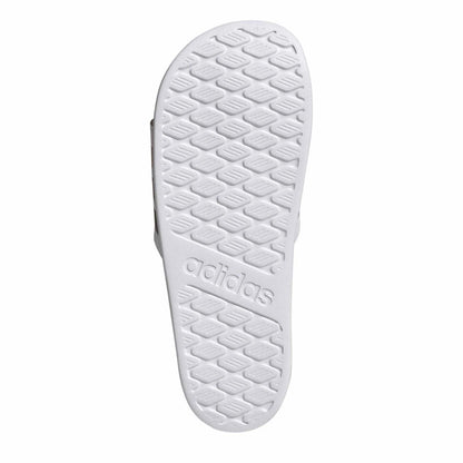 White-Black-Gold - Side - Adidas Mens Germany DFB Sliders