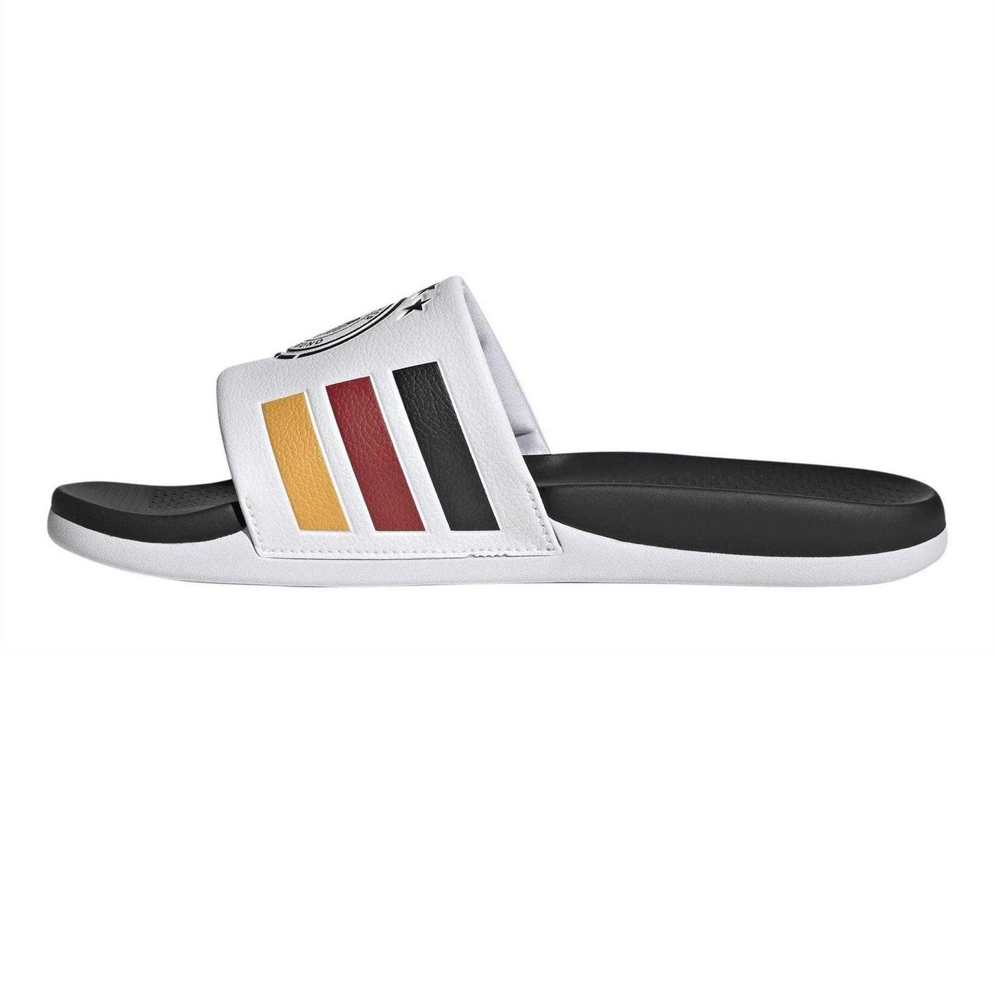White-Black-Gold - Lifestyle - Adidas Mens Germany DFB Sliders