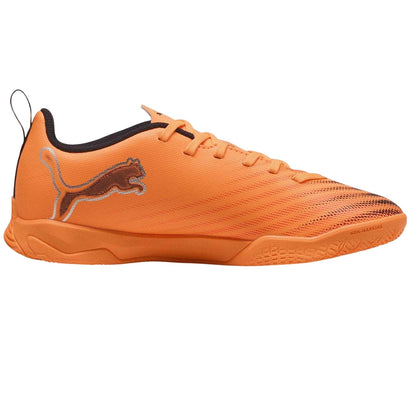 Fire Red - Front - Puma Childrens-Kids Ultra 6 Play Indoor Football Shoes