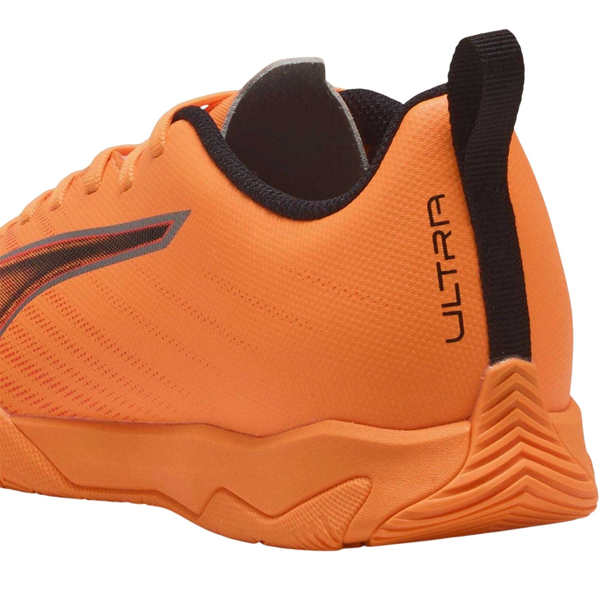 Fire Red - Close up - Puma Childrens-Kids Ultra 6 Play Indoor Football Shoes