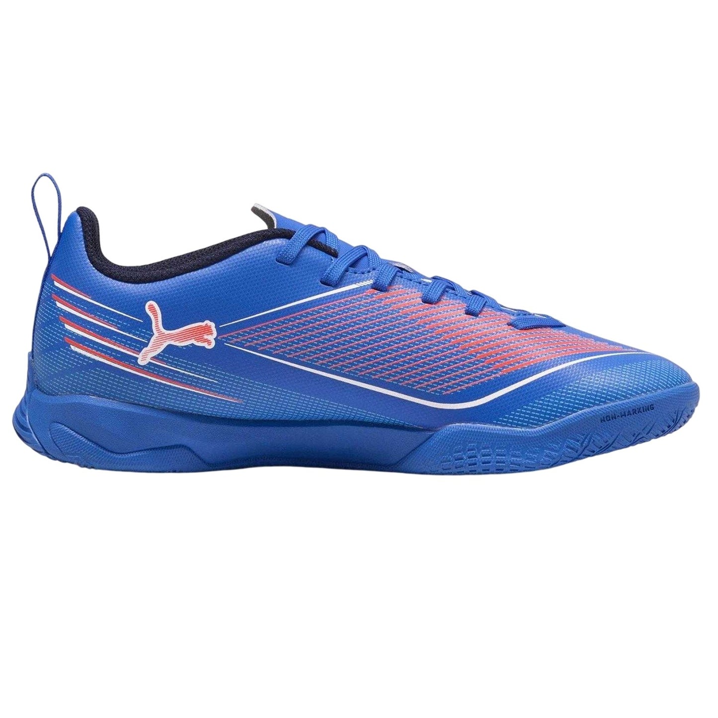 Blue-White - Front - Puma Childrens-Kids Ultra 6 Play Indoor Football Shoes