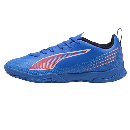 Blue-White - Side - Puma Childrens-Kids Ultra 6 Play Indoor Football Shoes