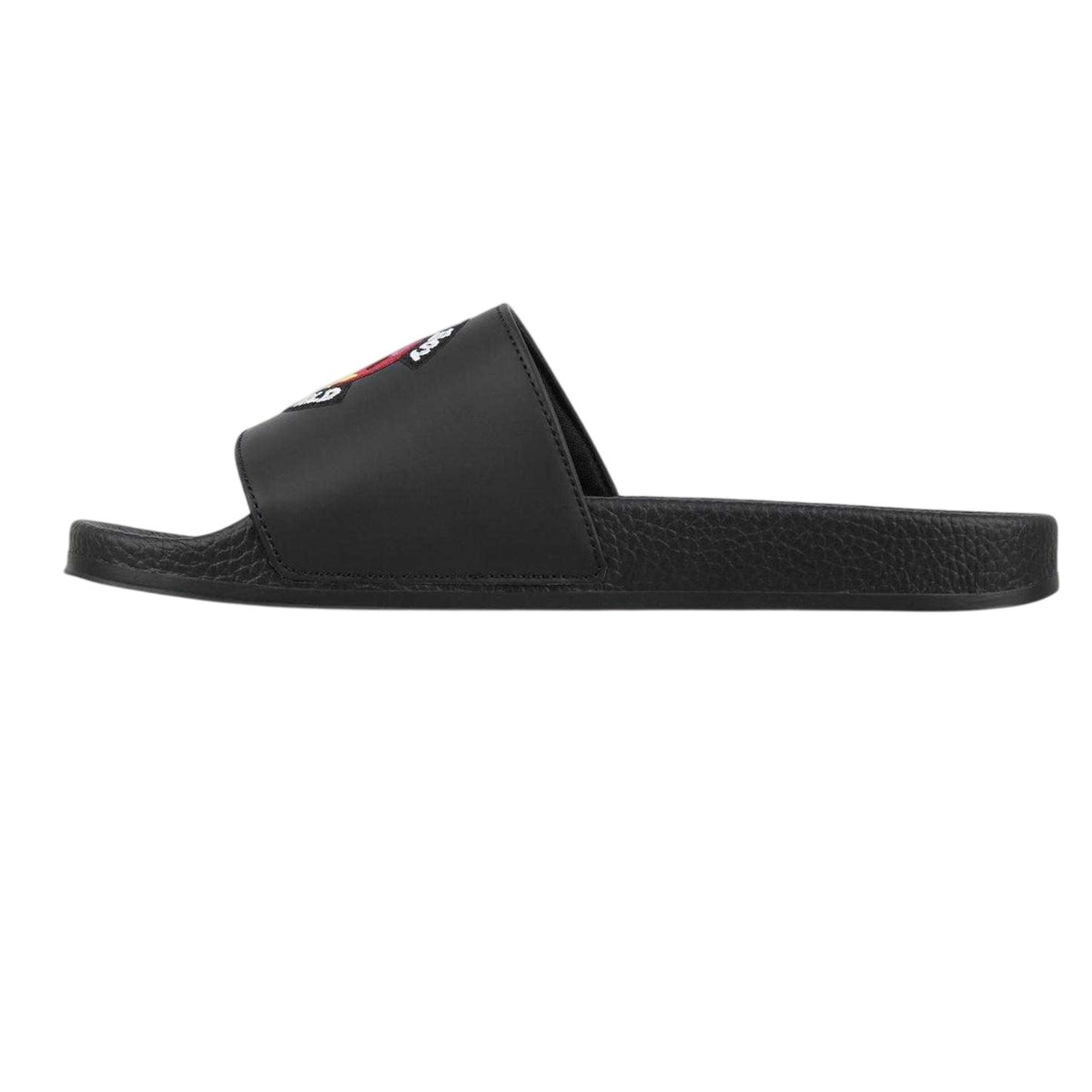 Black - Back - Pretty Boy Ugly World Mens Wide Strap Sliders