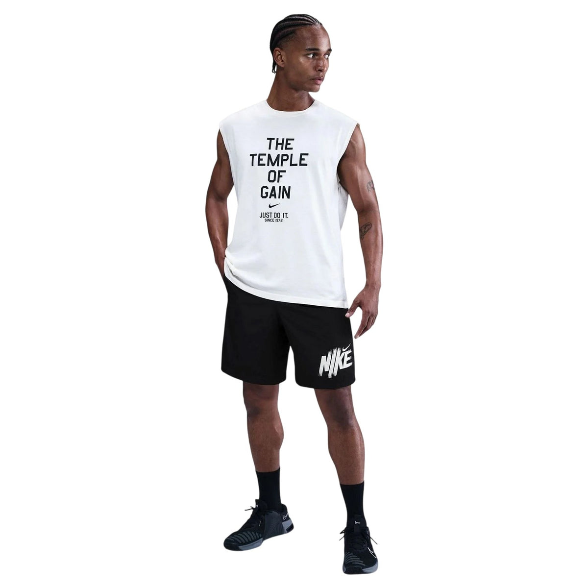 Black-White - Lifestyle - Nike Mens DF Form Running Shorts