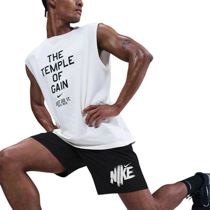 Black-White - Close up - Nike Mens DF Form Running Shorts