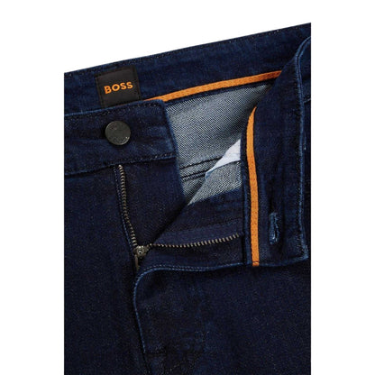 Navy - Side - Hugo Boss Mens Delaware BC Slim Jeans