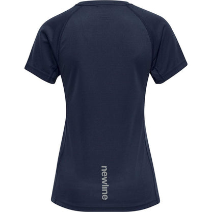 Black Iris - Back - Newline Womens-Ladies Core Raglan Running T-Shirt