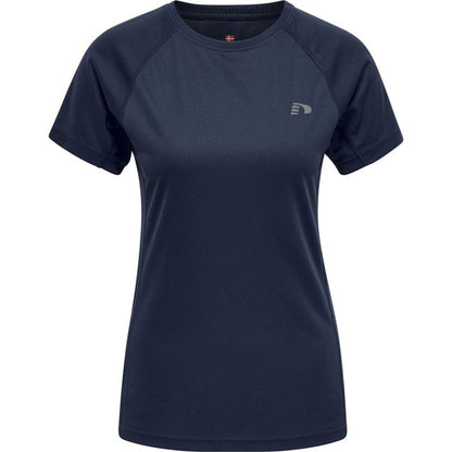 Black Iris - Front - Newline Womens-Ladies Core Raglan Running T-Shirt