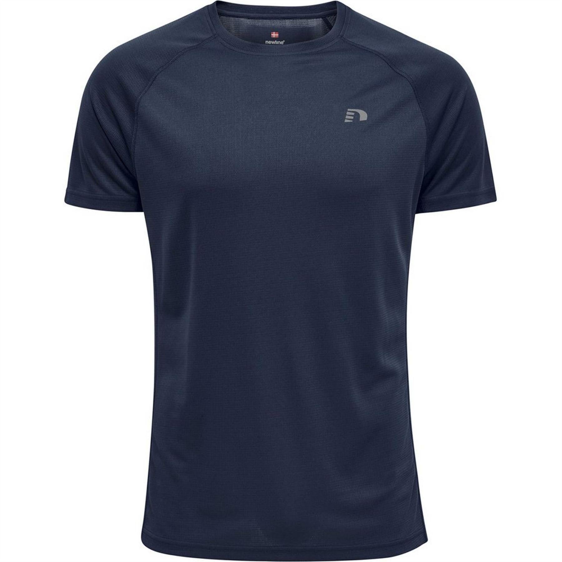 Black Iris - Front - Newline Mens Core Running T-Shirt