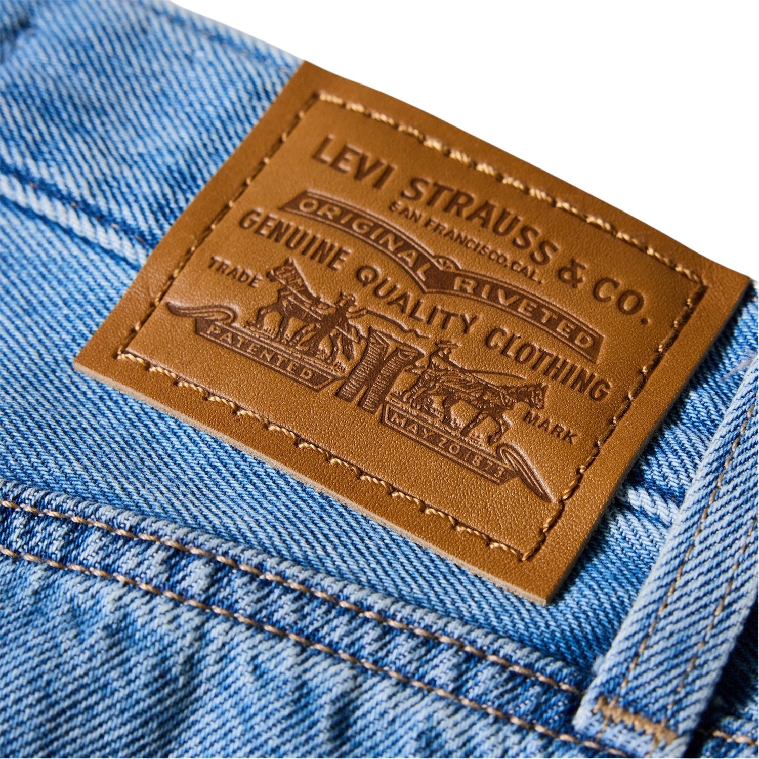 We Did It - Side - Levis Womens-Ladies Dad Denim Baggy Shorts