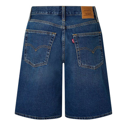 Hinged Heart - Back - Levis Womens-Ladies Dad Denim Baggy Shorts