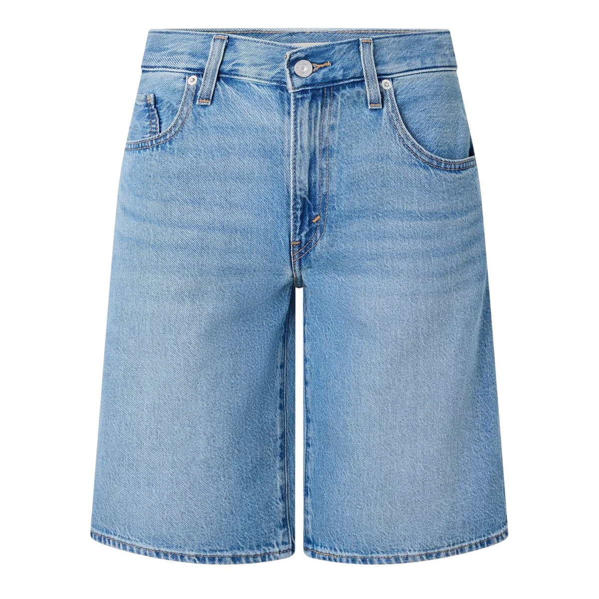 We Did It - Front - Levis Womens-Ladies Dad Denim Baggy Shorts