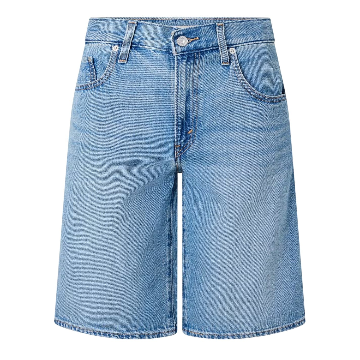 We Did It - Front - Levis Womens-Ladies Dad Denim Baggy Shorts