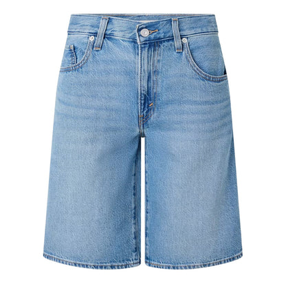 We Did It - Front - Levis Womens-Ladies Dad Denim Baggy Shorts
