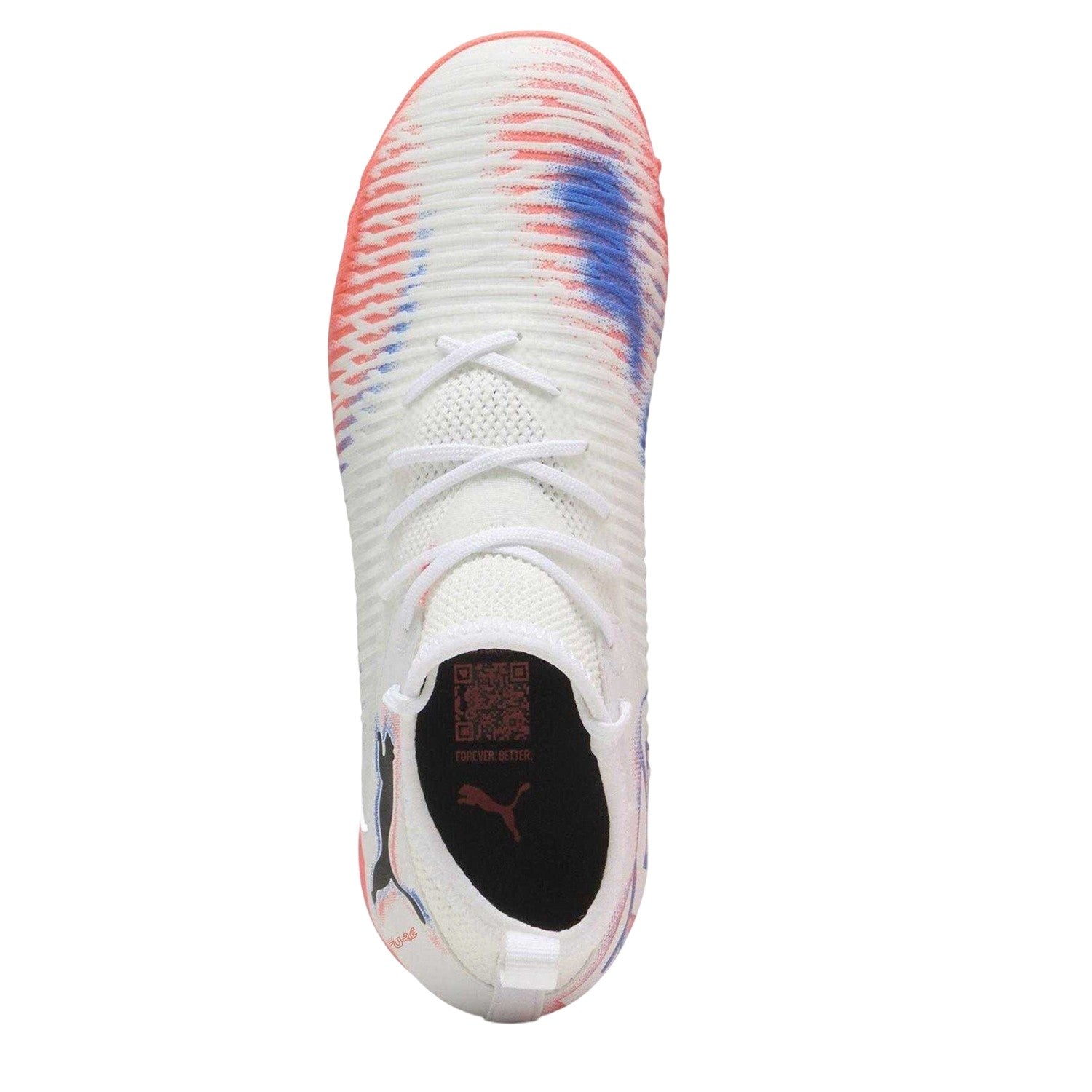 White-Black-Glowing Red - Lifestyle - Puma Childrens-Kids Future 8 Match Astro Turf Trainers