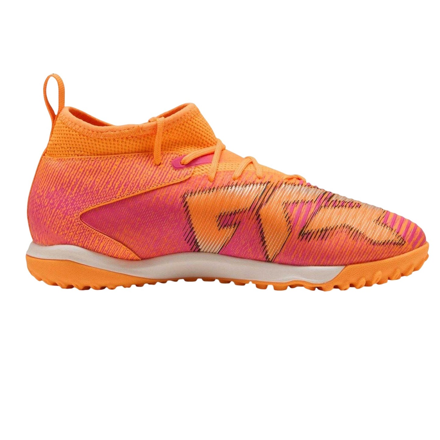 Hot Red-Black - Front - Puma Childrens-Kids Future 8 Match Astro Turf Trainers