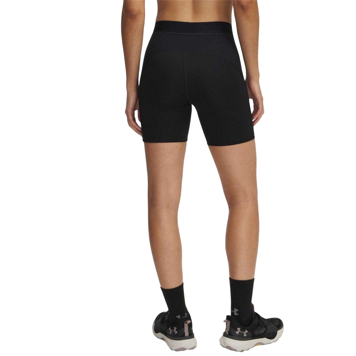 Black - Back - Under Armour Womens-Ladies Trail Running Shorts